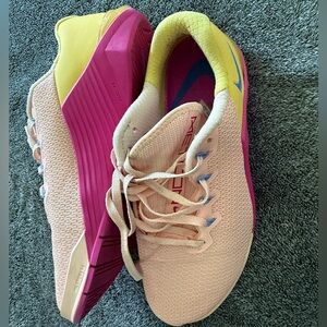 Nike Women's Athletic Shoes in Pink and Yellow